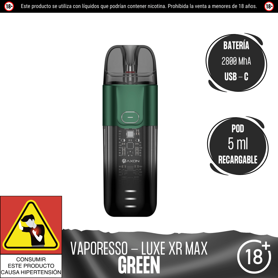 Vaporesso - Luxe XR Max Kit - Pod - Vaporesso | EQ - VPS - LUXE - XRM - GRN