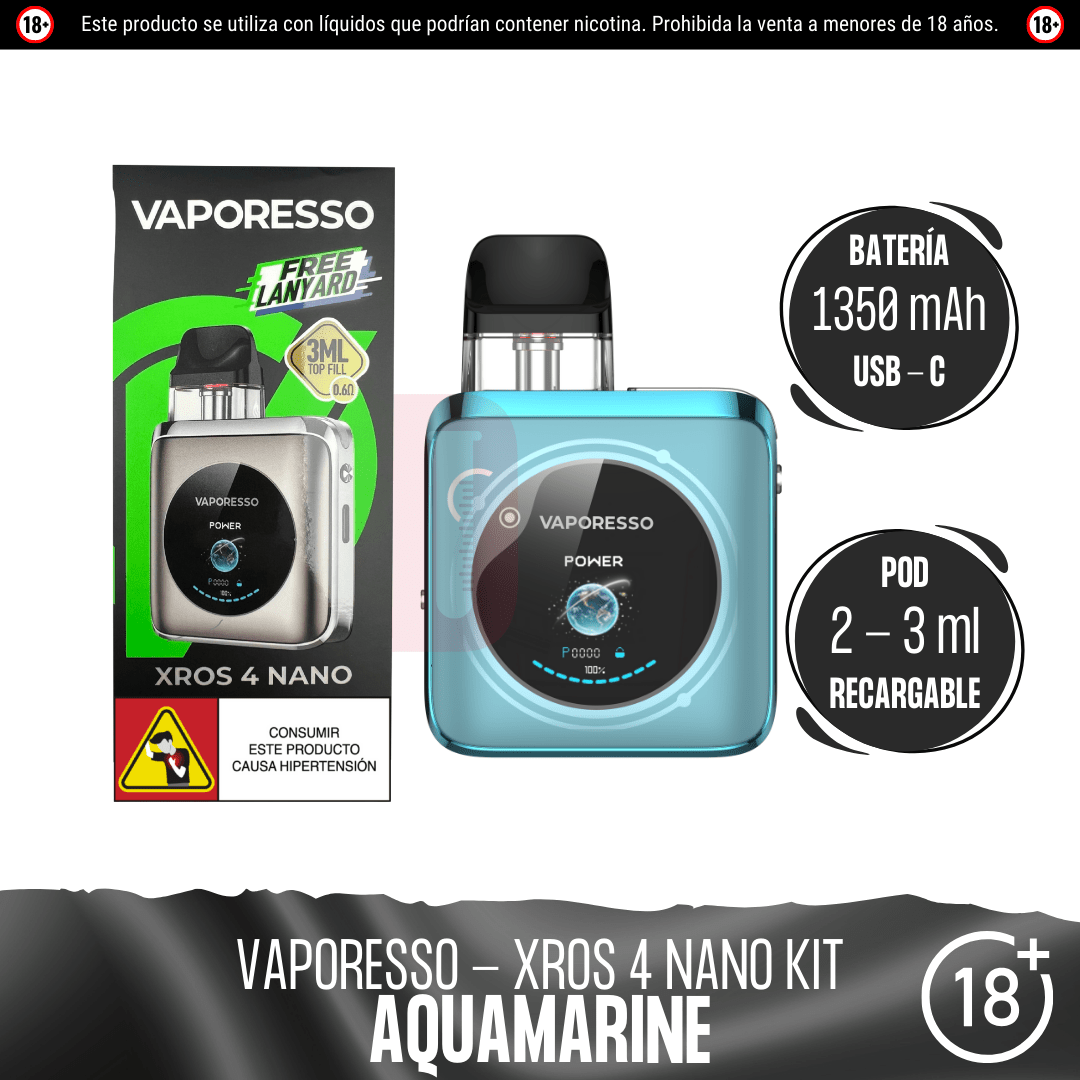 Vaporesso - Xros 4 Nano Kit - Pod - Vaporesso | EQ-VPS-XROS-4N-00