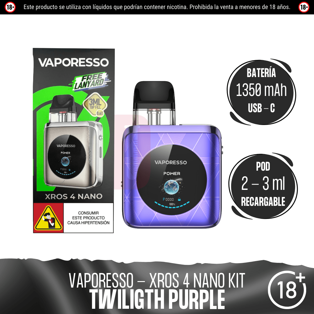 Vaporesso - Xros 4 Nano Kit - Pod - Vaporesso | EQ-VPS-XROS-4N-06