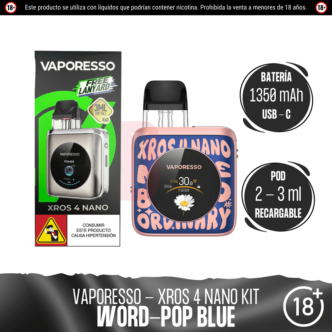 Vaporesso - Xros 4 Nano Kit - Pod - Vaporesso | EQ-VPS-XROS-4N-07
