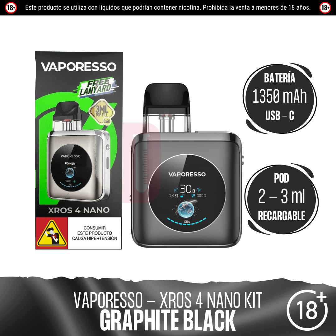 Vaporesso - Xros 4 Nano Kit - Pod - Vaporesso | EQ-VPS-XROS-4N-02