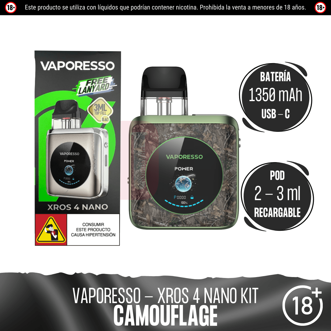 Vaporesso - Xros 4 Nano Kit - Pod - Vaporesso | EQ-VPS-XROS-4N-01
