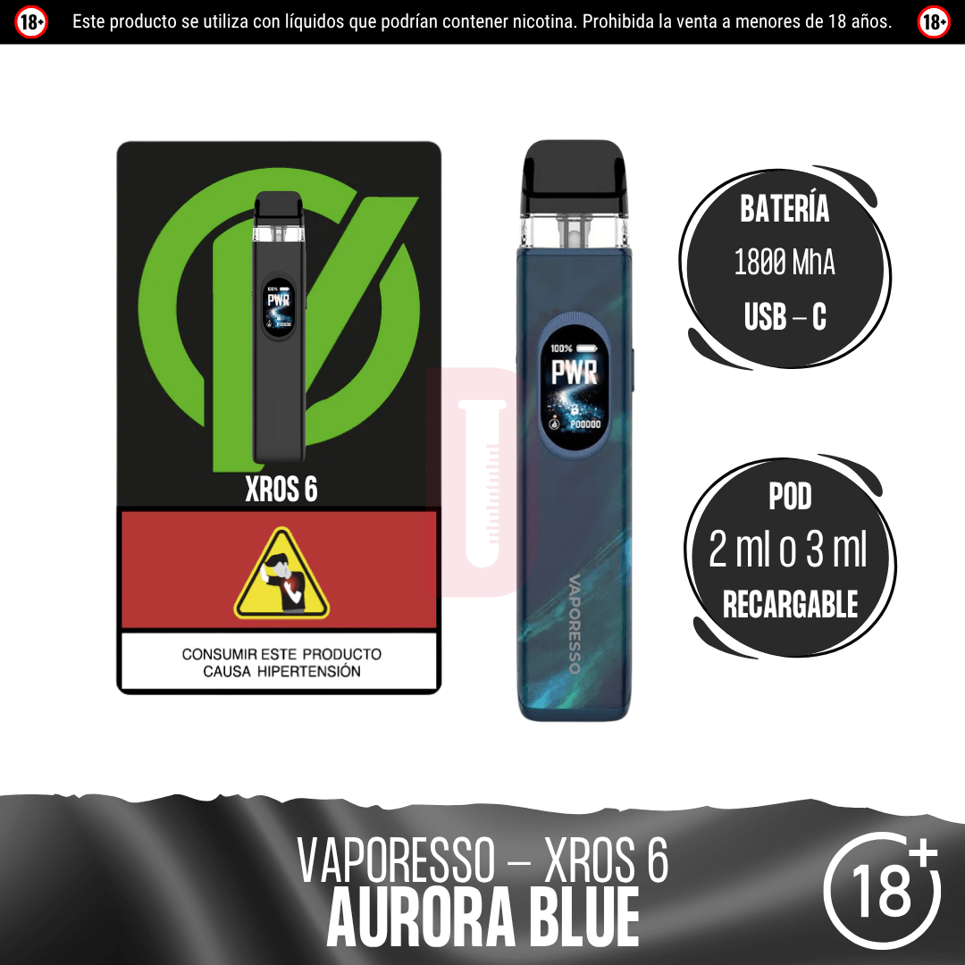 Vaporesso - XROS 6 Kit - Pod - Vaporesso | EQ-VPS-XROS-6K-AUB