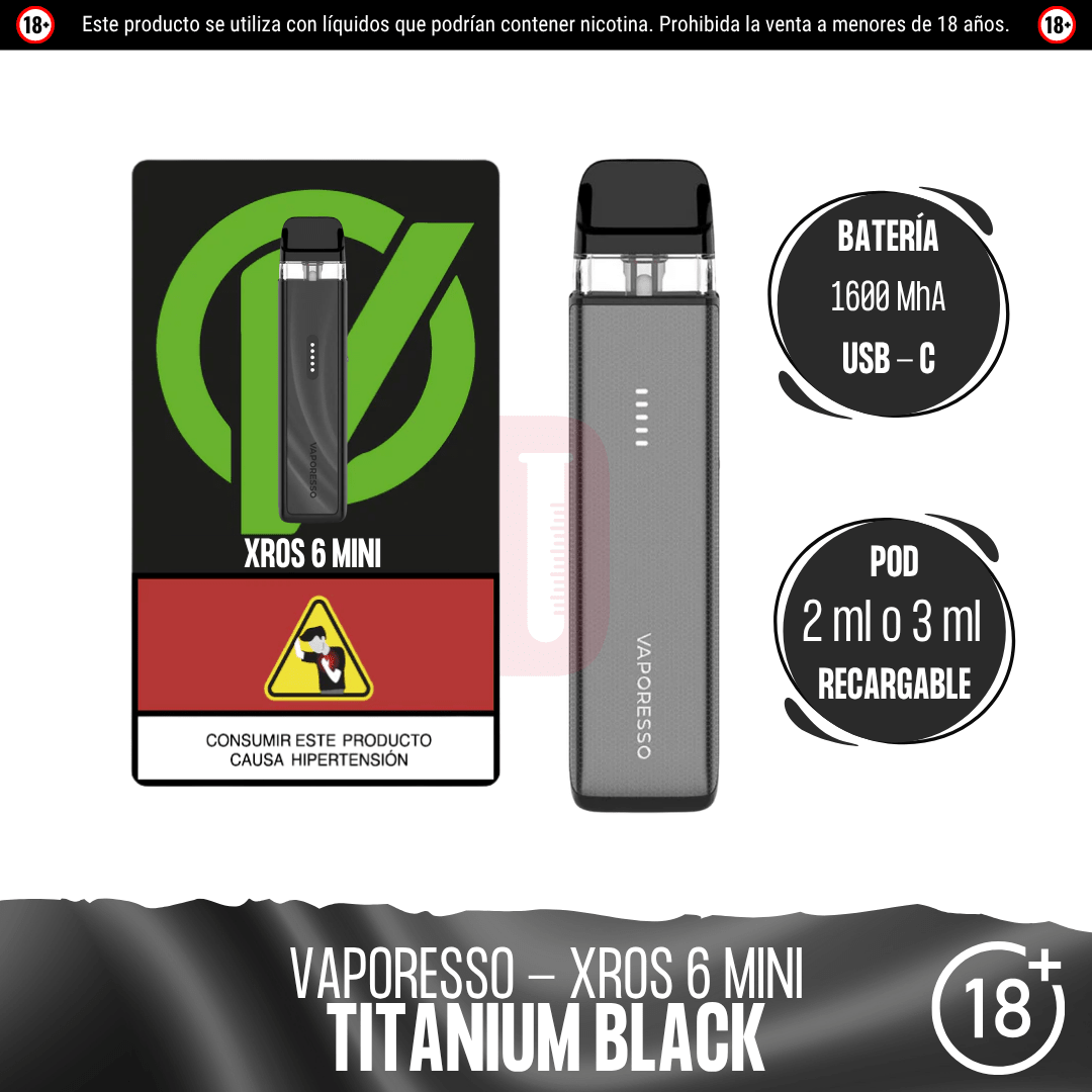 Vaporesso - XROS 6 Mini Kit - Pod - Vaporesso | EQ-VPS-XROS-6KM-TIB