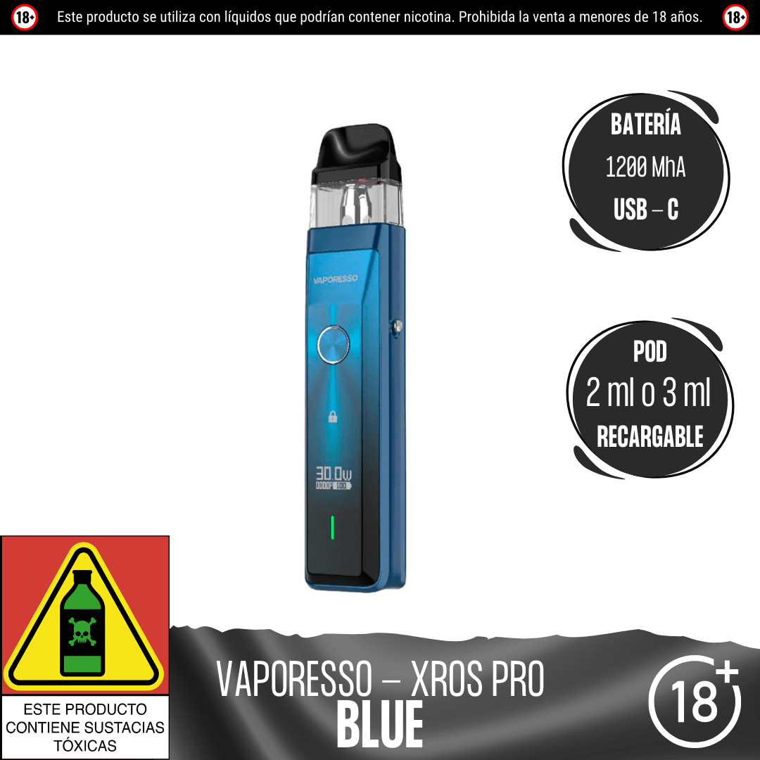 Vaporesso Xros Pro Kit Pod 1200mAh Pantalla OLED | DIYVAPE.CO Vaporesso Xros Pro Kit Pod 1200mAh Pantalla OLED | DIYVAPE.CO