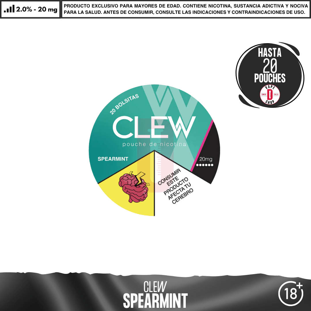 Clew - Bolsas de Nicotina - Pouches - Clew | POU-CLE-SPE-20