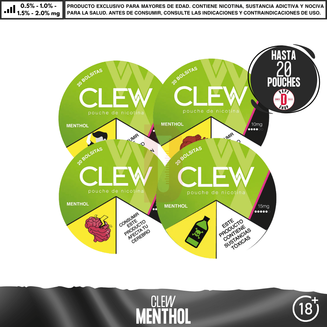 Clew - Bolsas de Nicotina - Pouches - Clew | POU-CLE-SPE-20