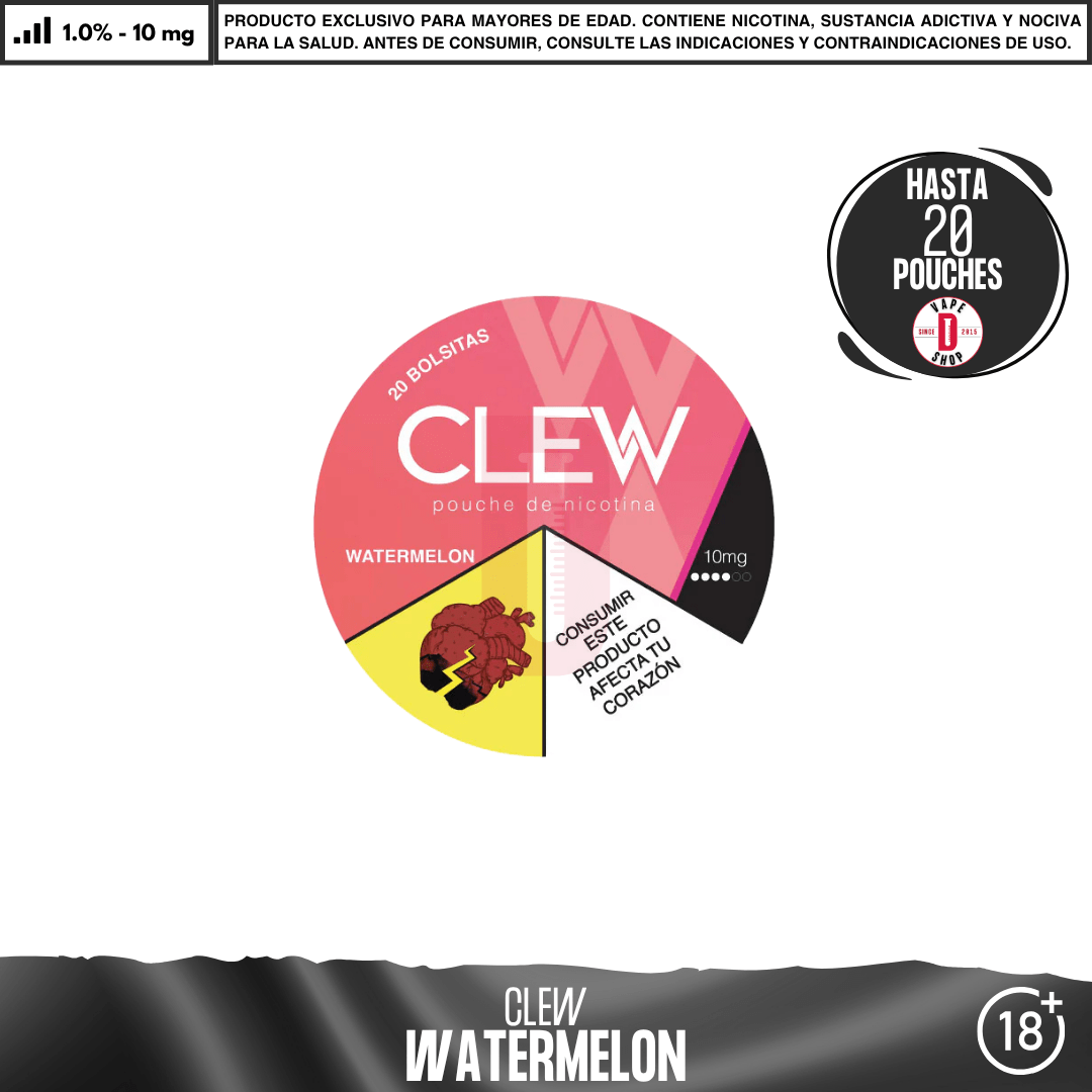 Clew - Bolsas de Nicotina - Pouches - Clew | POU-CLE-WAT-10