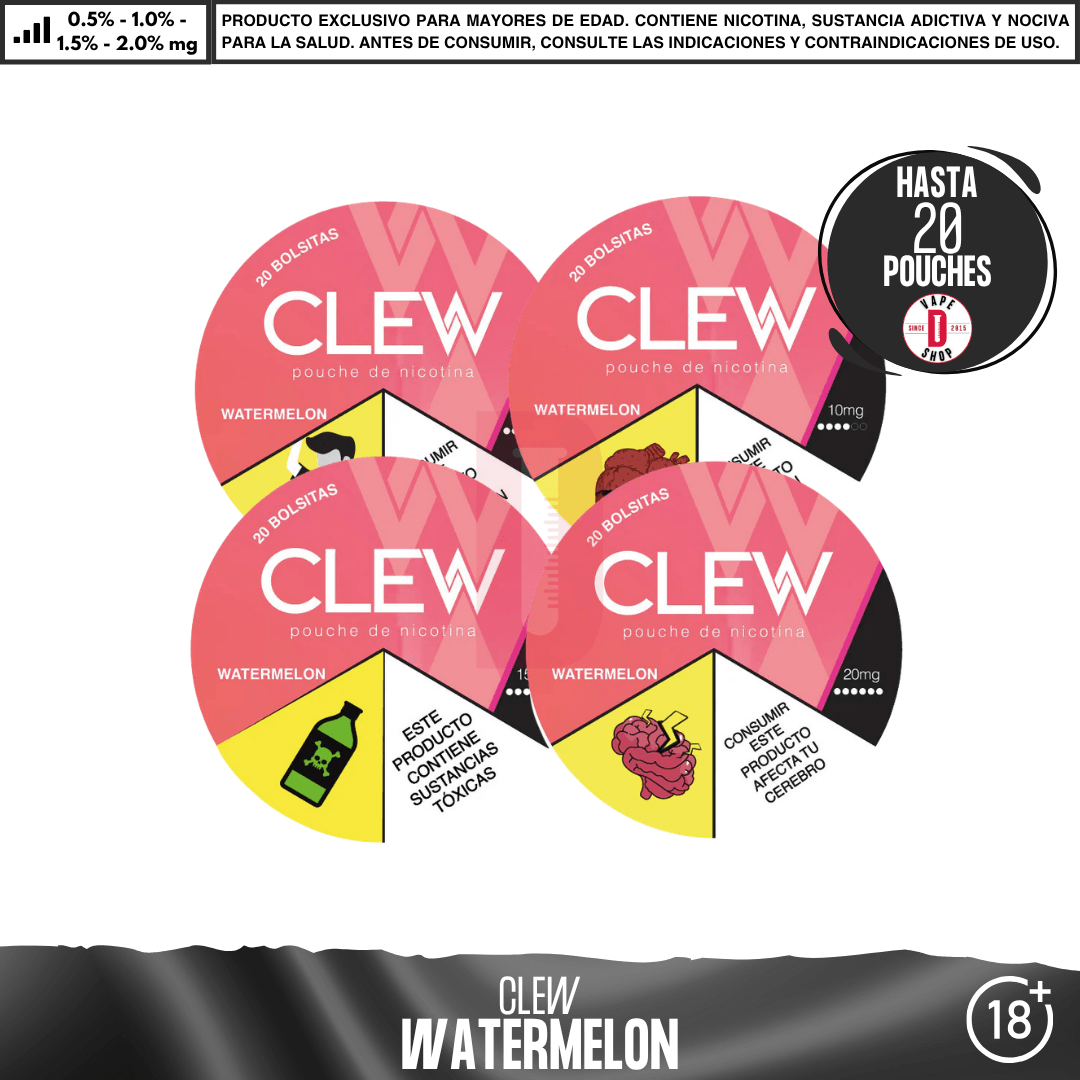 Clew - Bolsas de Nicotina - Pouches - Clew | POU-CLE-MEN-20