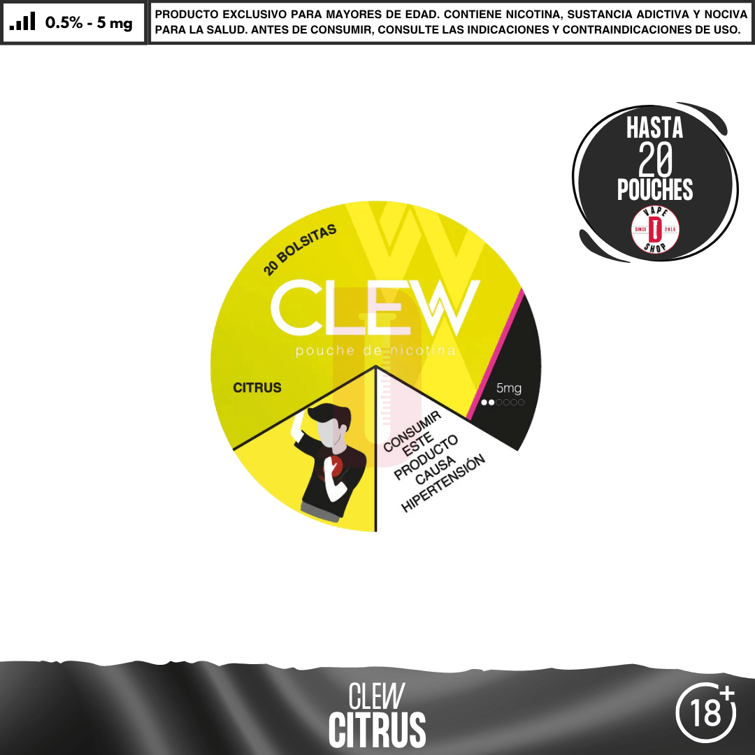 Clew - Bolsas de Nicotina - Pouches - Clew | POU-CLE-BLB-20