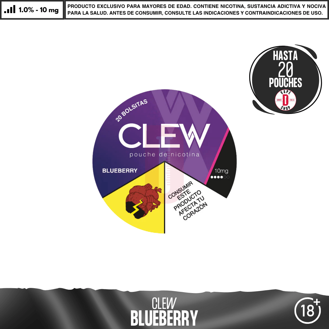 Clew - Bolsas de Nicotina - Pouches - Clew | POU-CLE-BLB-10