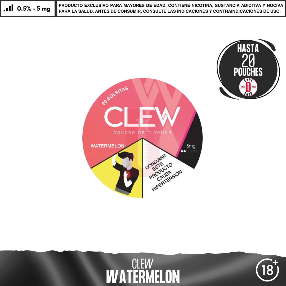 Clew - Bolsas de Nicotina - Pouches - Clew | POU-CLE-MEN-20