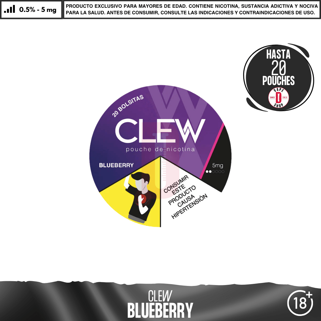 Clew - Bolsas de Nicotina - Pouches - Clew | POU-CLE-BLB-10