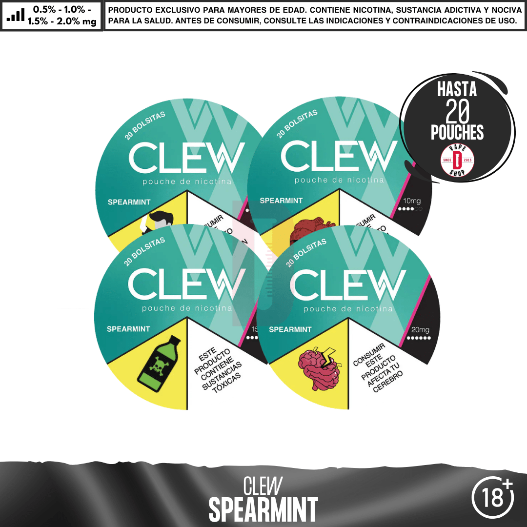 Clew - Bolsas de Nicotina - Pouches - Clew | POU-CLE-COM-20