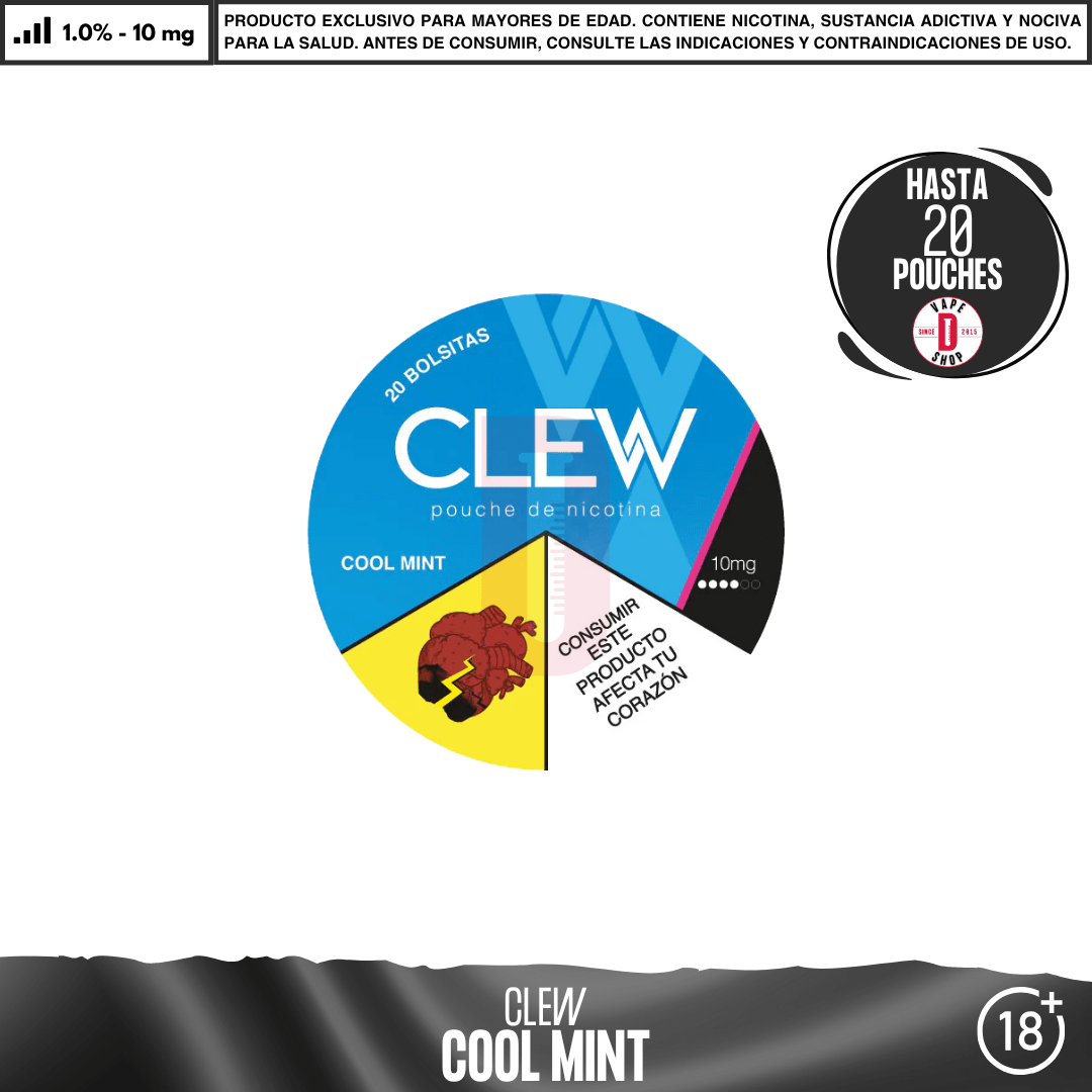 Clew - Bolsas de Nicotina - Pouches - Clew | POU-CLE-COM-10