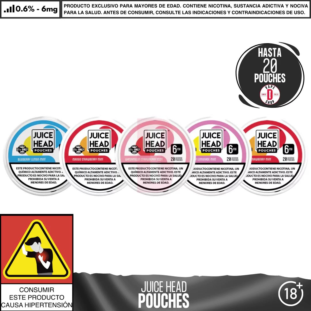 Juice Head - Pouches Bolsas de Nicotina - Pouches - Juice Head | POU - JH - BLM
