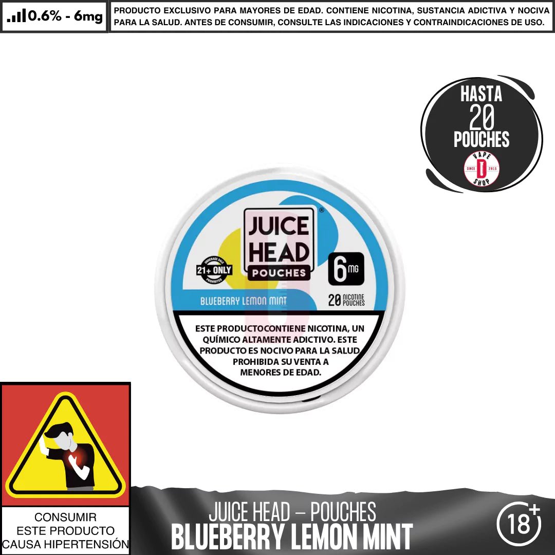 Juice Head - Pouches Bolsas de Nicotina - Pouches - Juice Head | POU - JH - BLM