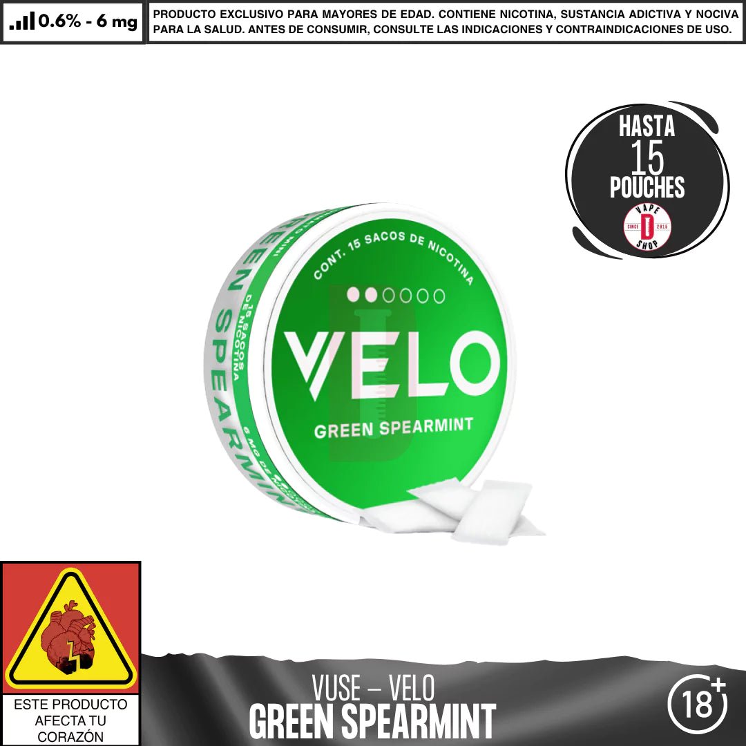 VELO - Pouches Bolsas de Nicotina - Pouches - Vuse | POU - VEL - GRS - 06