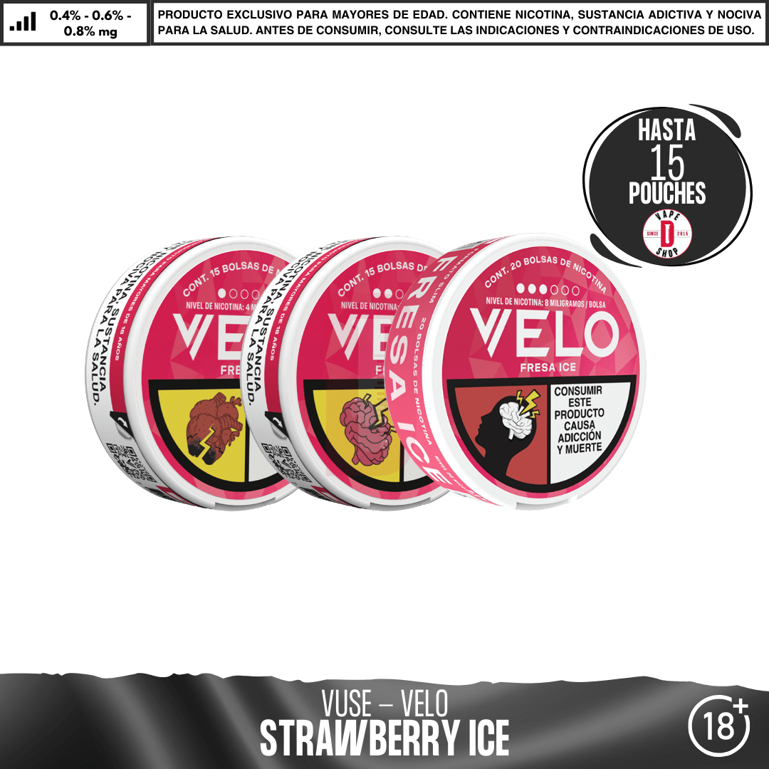 VELO - Pouches Bolsas de Nicotina - Pouches - Vuse | POU-VEL-GRS-08