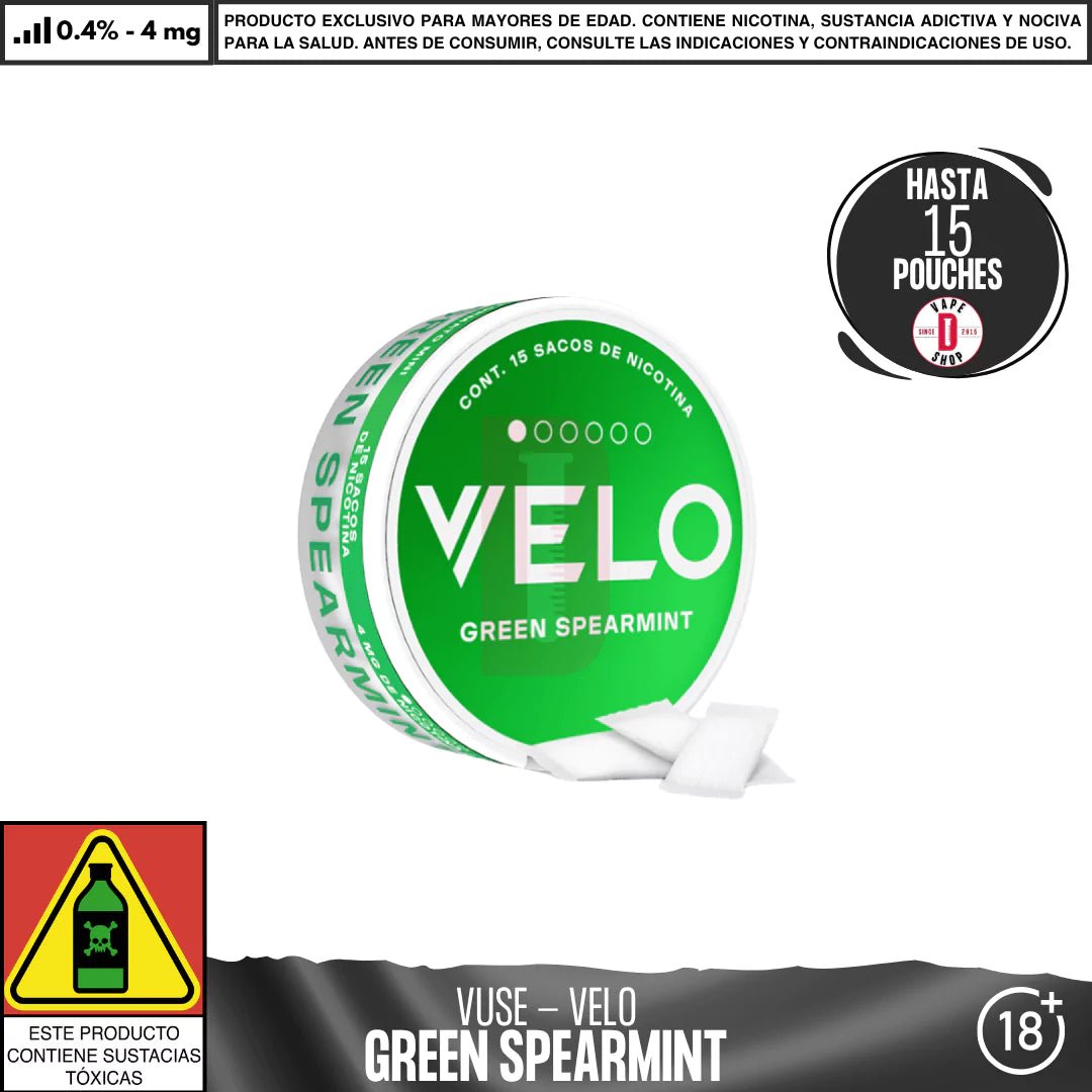 VELO - Pouches Bolsas de Nicotina - Pouches - Vuse | POU - VEL - GRS - 04