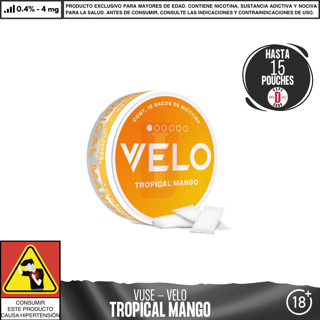 VELO - Pouches Bolsas de Nicotina - Pouches - Vuse | POU - VEL - TOM - 04