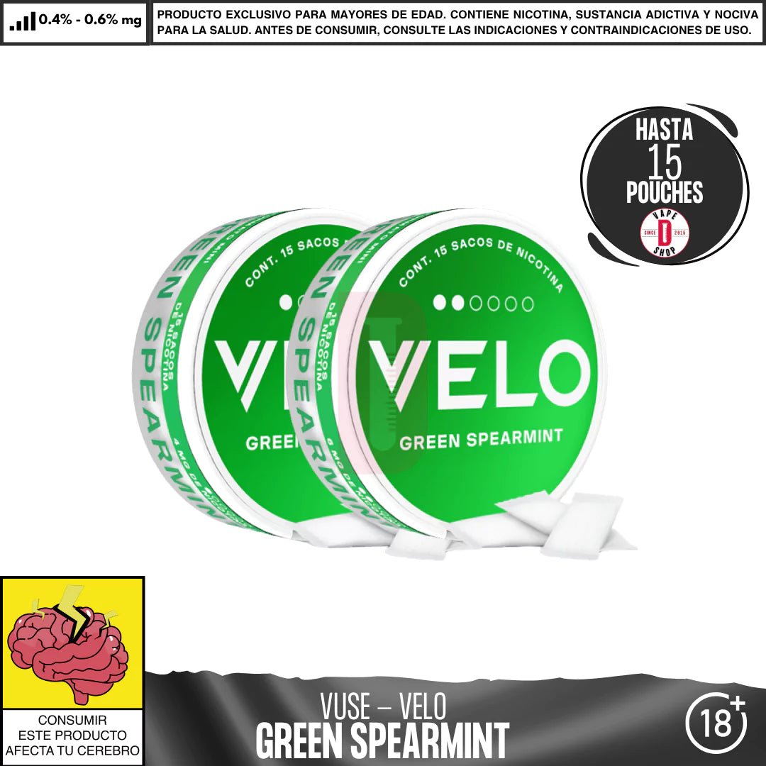 VELO - Pouches Bolsas de Nicotina - Pouches - Vuse | POU - VEL - GRS - 04