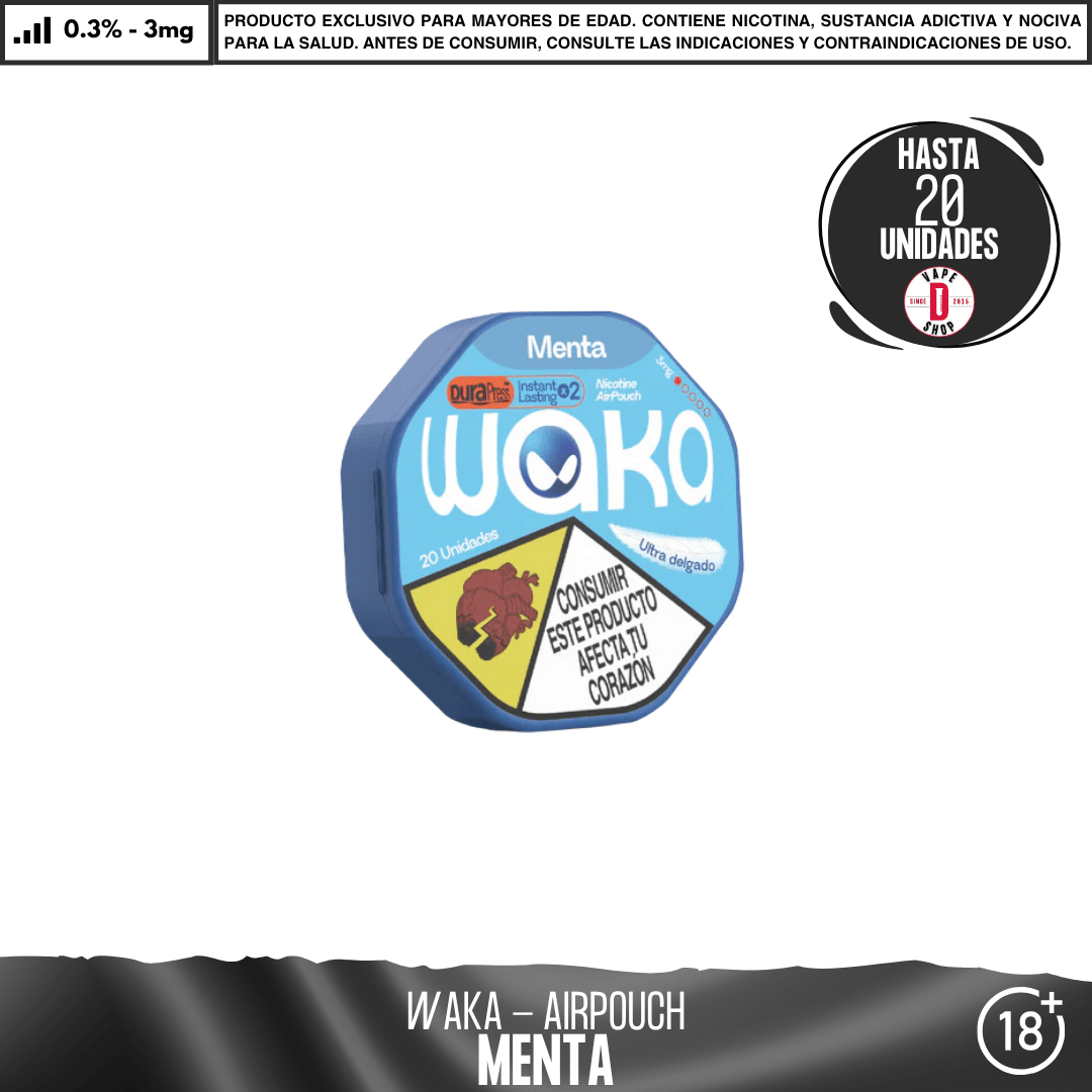 WAKA - Air Pouch - Bolsas de Nicotina - Pouches - WAKA | POU-WAK-AIR-MEN-03