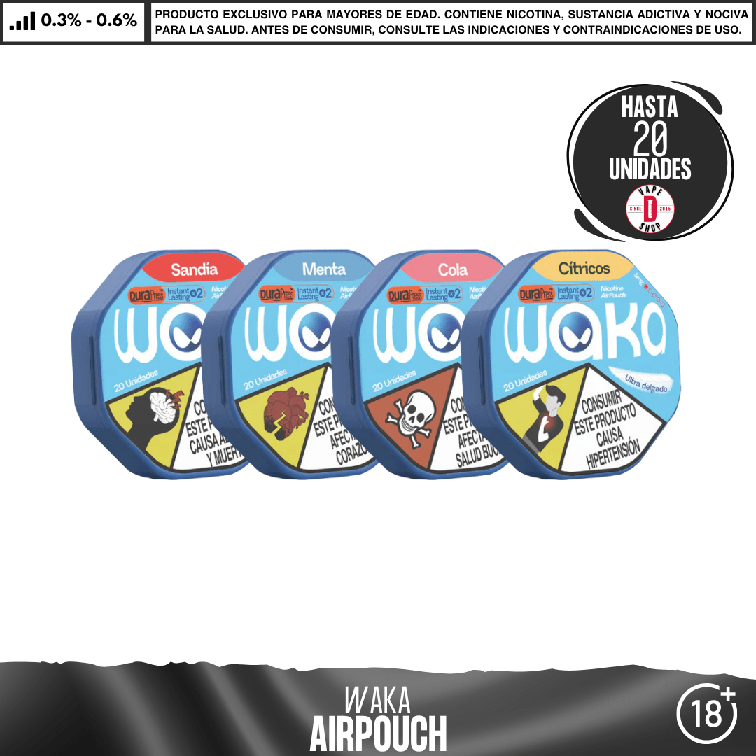 WAKA - Air Pouch - Bolsas de Nicotina - Pouches - WAKA | POU-WAK-AIR-COL-03