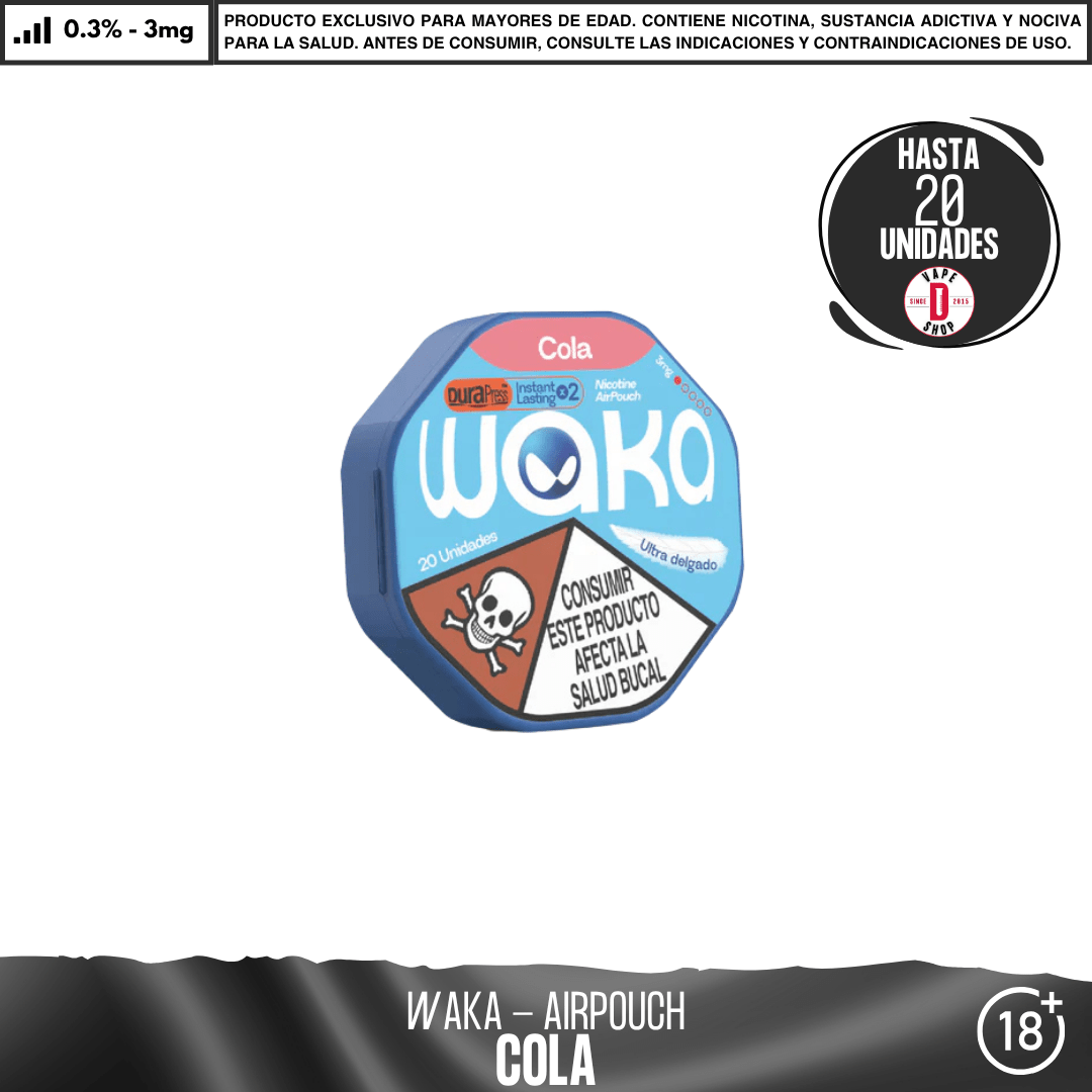 WAKA - Air Pouch - Bolsas de Nicotina - Pouches - WAKA | POU-WAK-AIR-COL-03