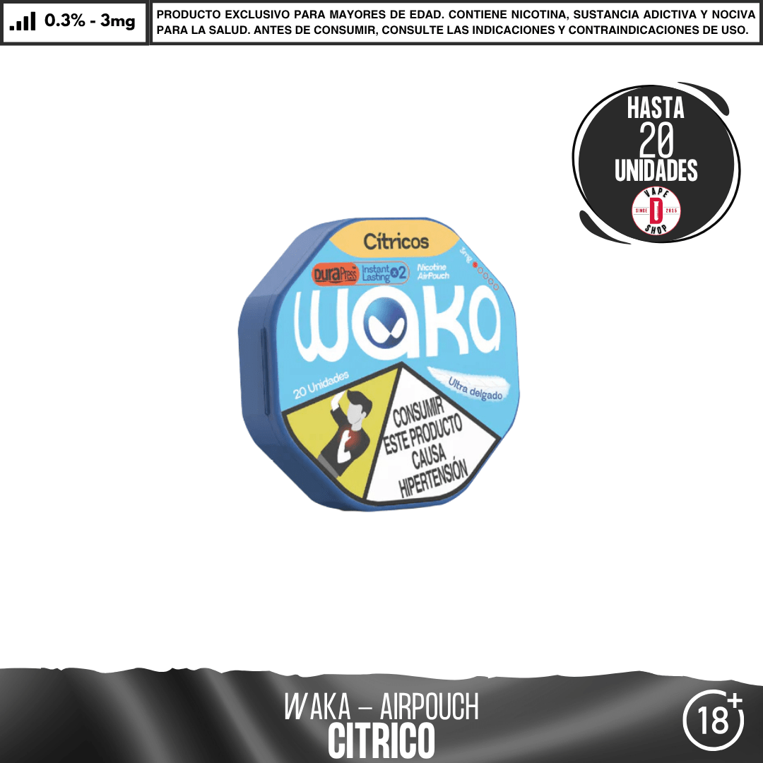 WAKA - Air Pouch - Bolsas de Nicotina - Pouches - WAKA | POU-WAK-AIR-CIT-03