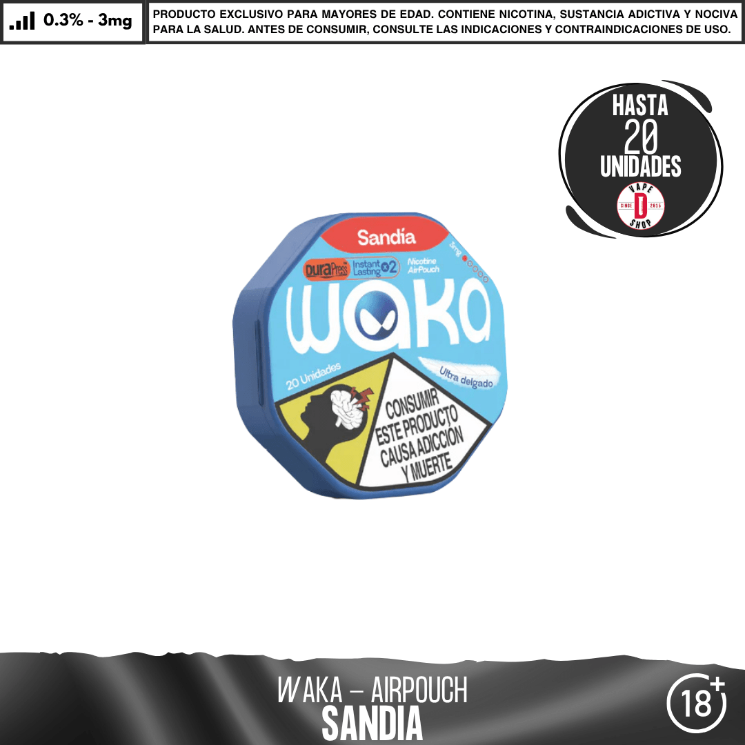 WAKA - Air Pouch - Bolsas de Nicotina - Pouches - WAKA | POU-WAK-AIR-SAN-03