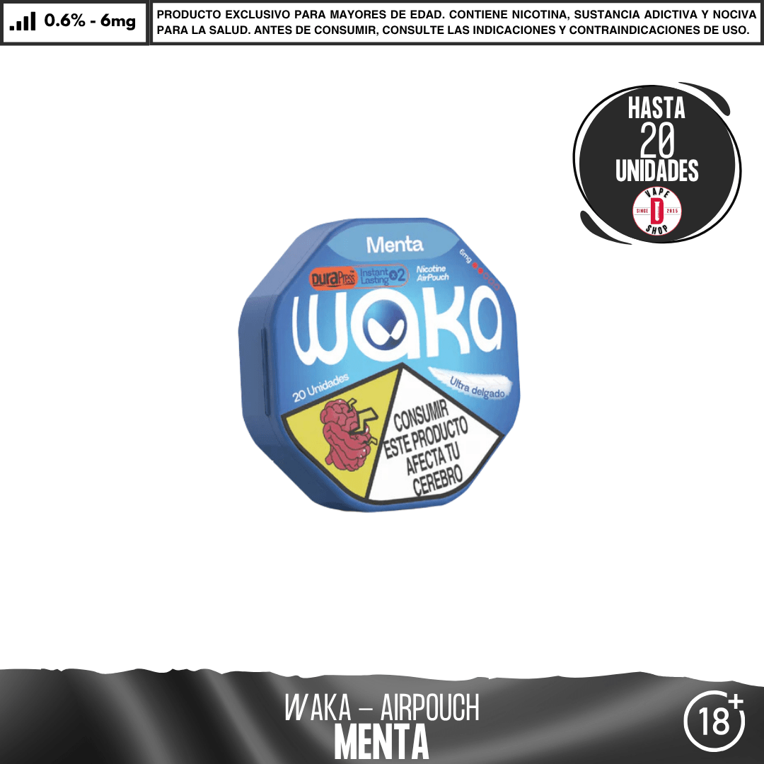 WAKA - Air Pouch - Bolsas de Nicotina - Pouches - WAKA | POU-WAK-AIR-MEN-06