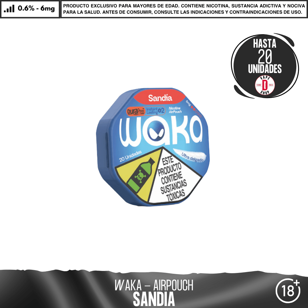 WAKA - Air Pouch - Bolsas de Nicotina - Pouches - WAKA | POU-WAK-AIR-SAN-06