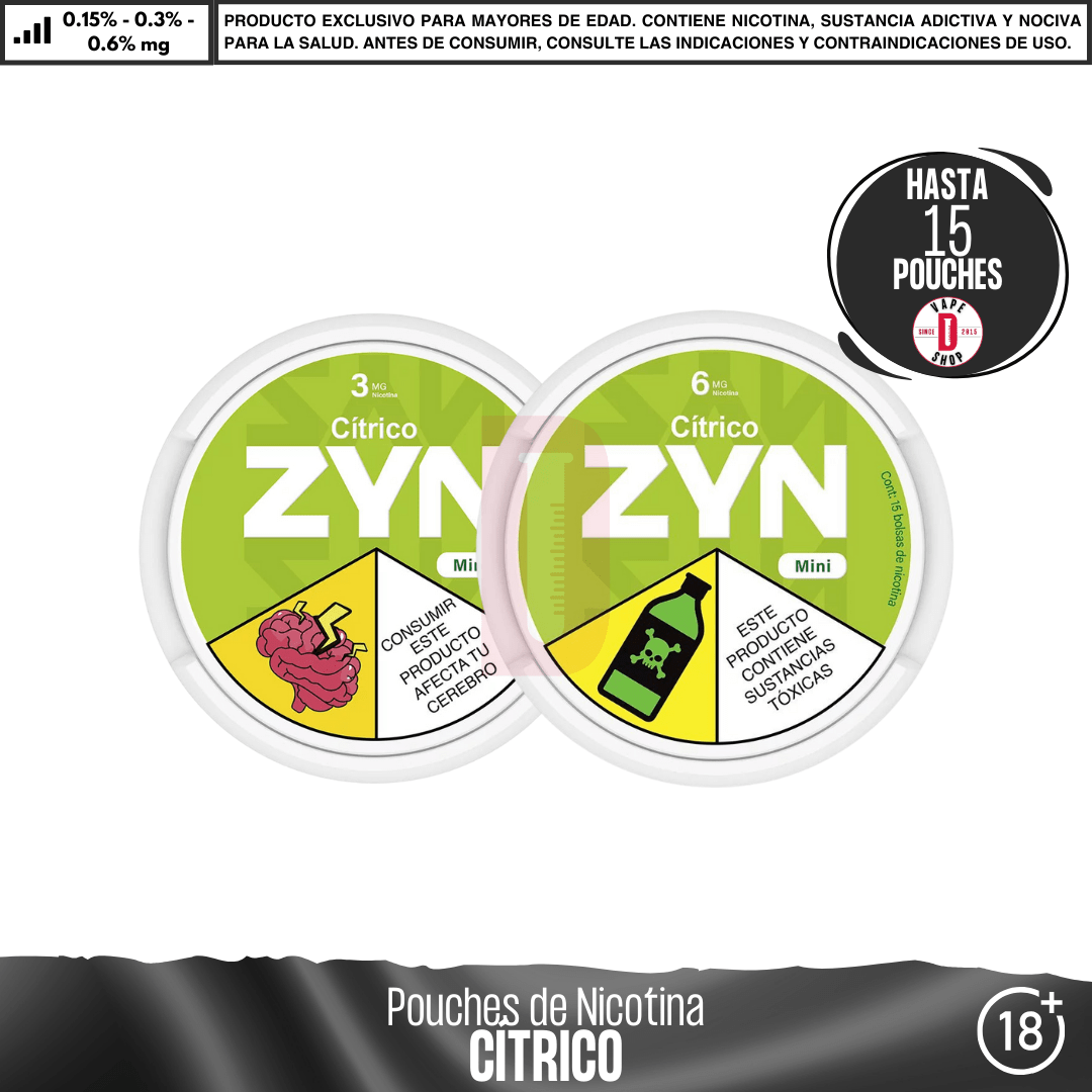 ZYN - Pouches Bolsas de Nicotina - Pouches - ZYN | POU-ZYN-CI-15