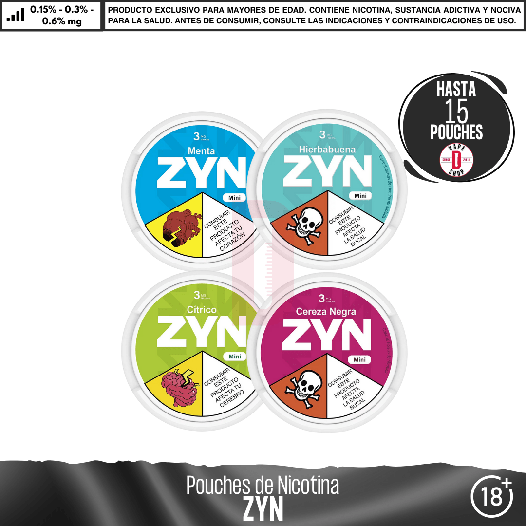 ZYN - Pouches Bolsas de Nicotina - Pouches - ZYN | POU-ZYN-CI-15