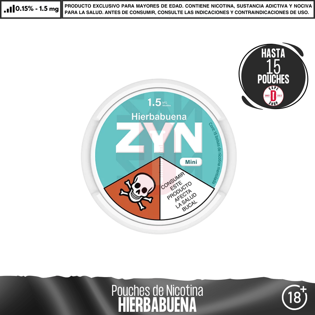 ZYN - Pouches Bolsas de Nicotina - Pouches - ZYN | POU-ZYN-CN-15