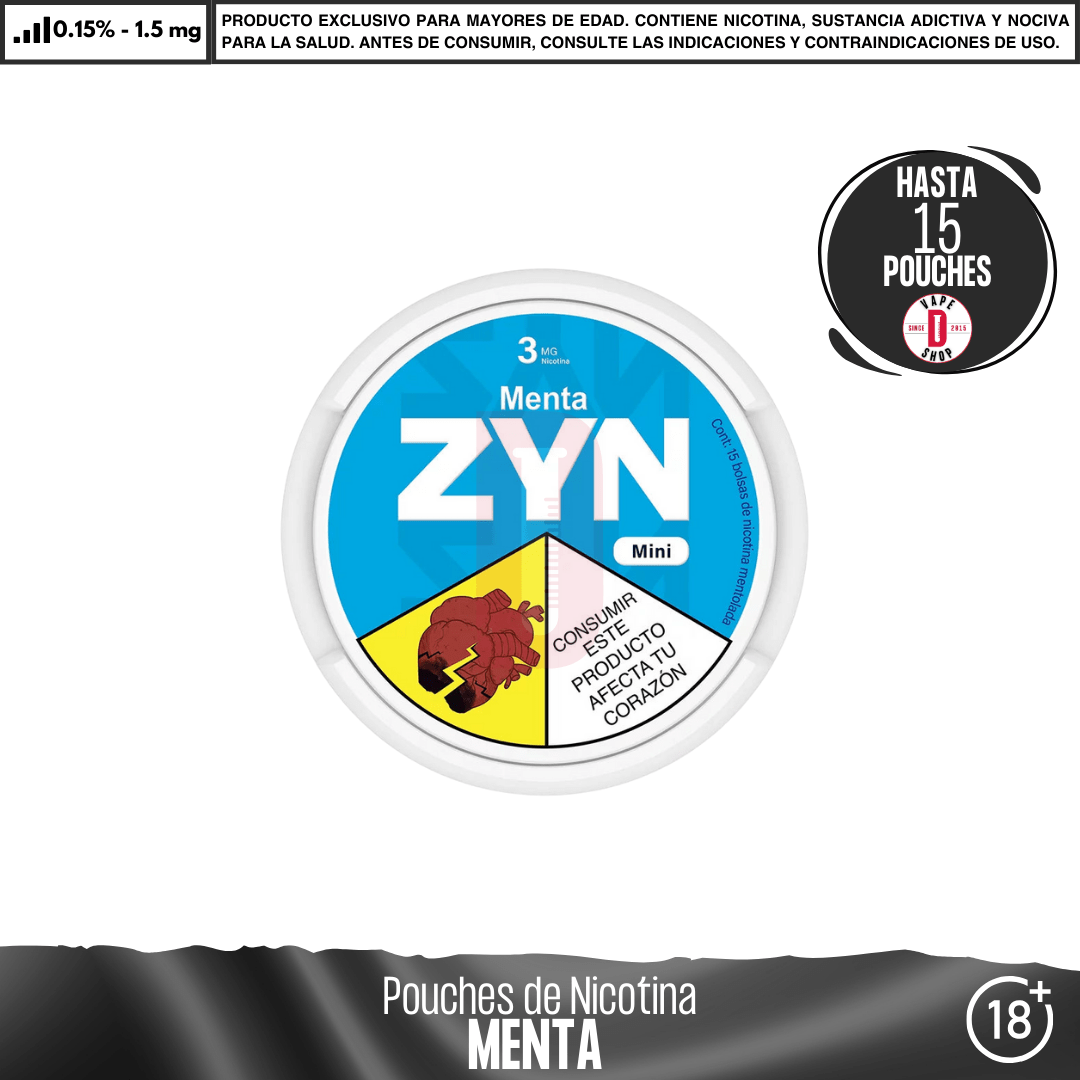 ZYN - Pouches Bolsas de Nicotina - Pouches - ZYN | POU-ZYN-M-15