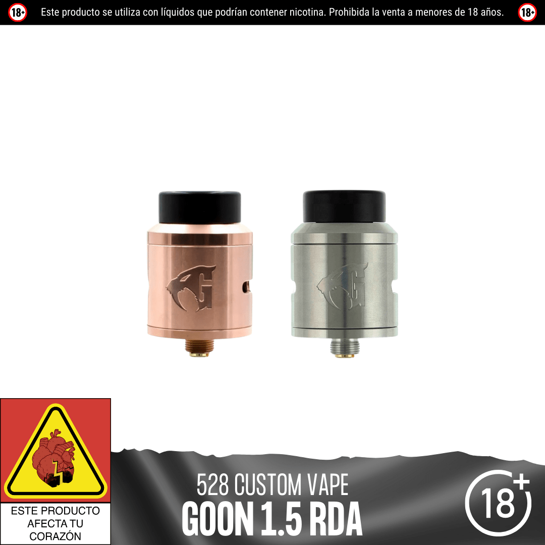 528 Custom Vapes - Goon 1.5 RDA - RDA - 528 Custom Vapes | EQ - 528CV - G15 - ROG
