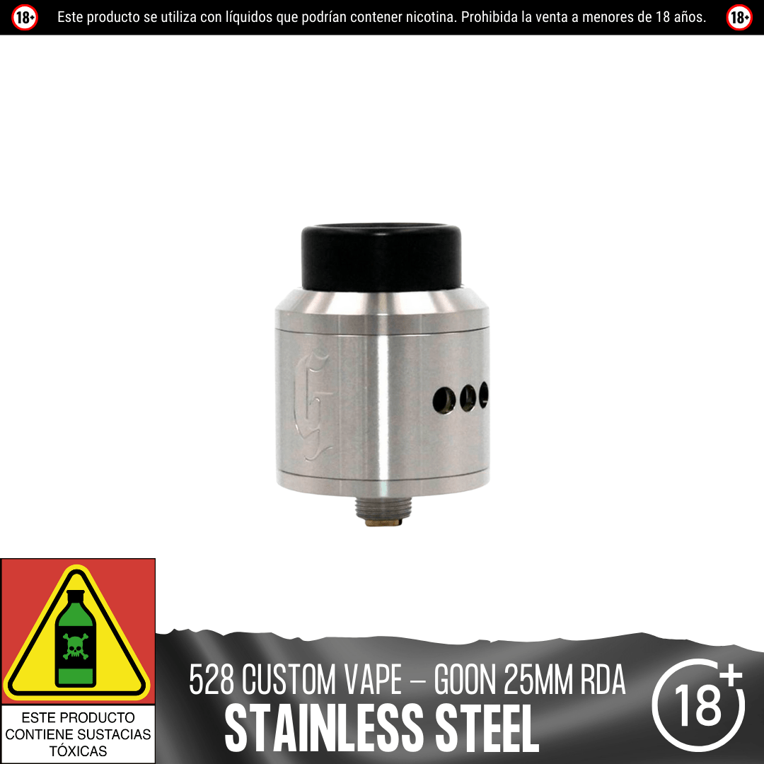 528 Custom Vapes - Goon 25mm RDA - RDA - 528 Custom Vapes | EQ - 528CV - G25 - STS