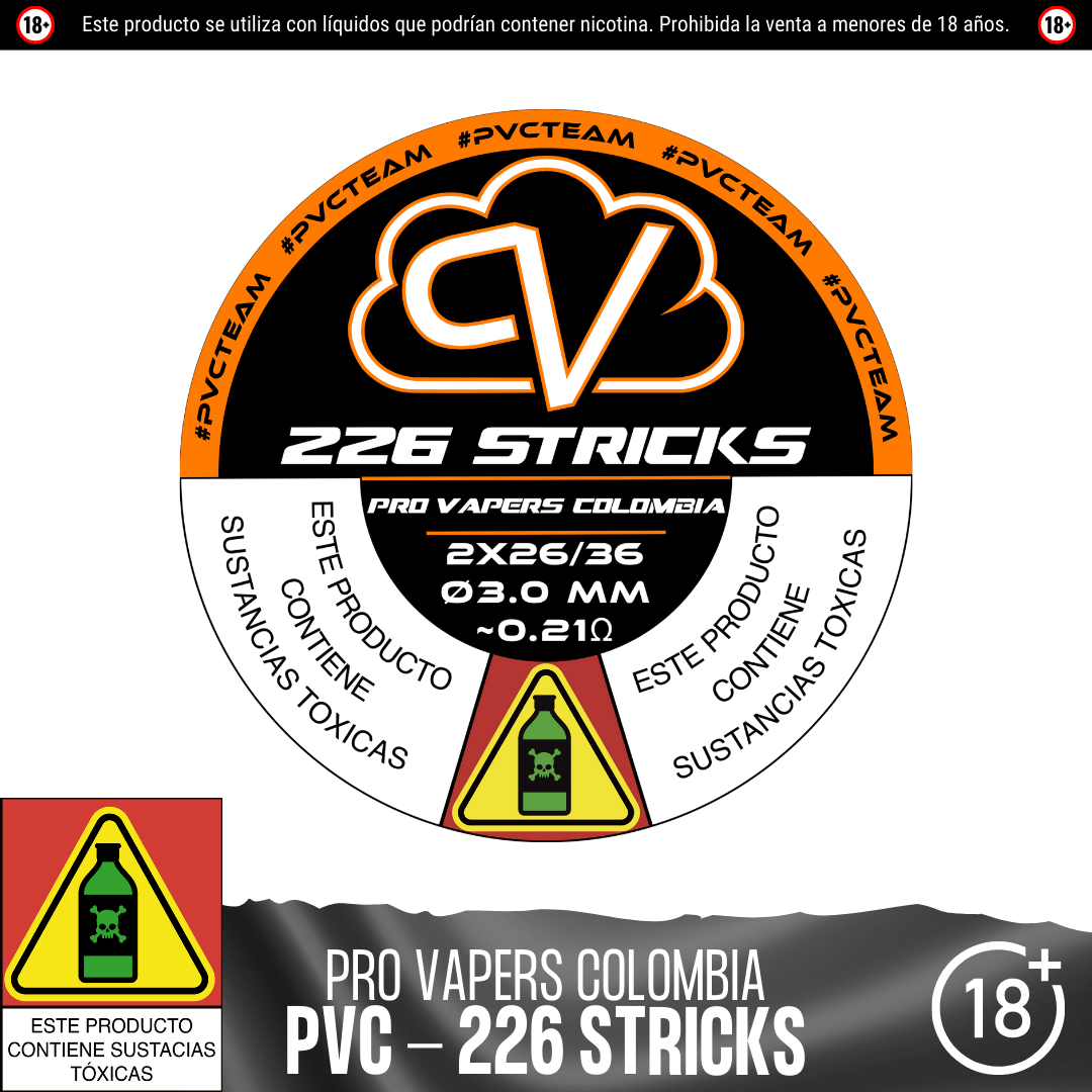 226 Stricks - Resistencias Artesanales - Pro Vapers | RA - PVC - 226 - 01