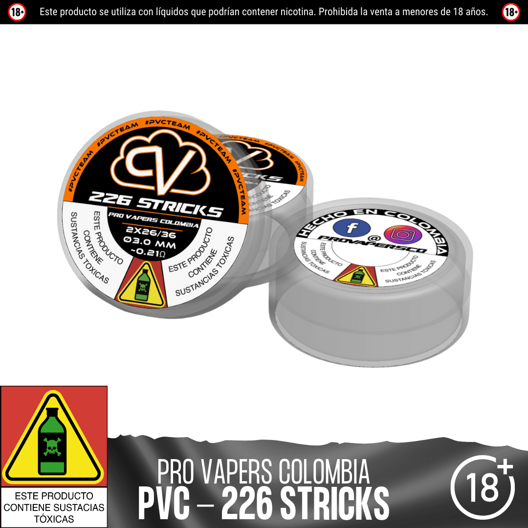 226 Stricks - Resistencias Artesanales - Pro Vapers | RA - PVC - 226 - 01