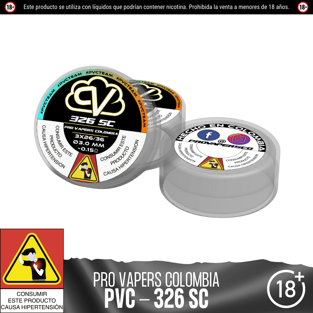 326 Sc (single coil) - Resistencias Artesanales - Pro Vapers | RA - PVC - 326 - 01