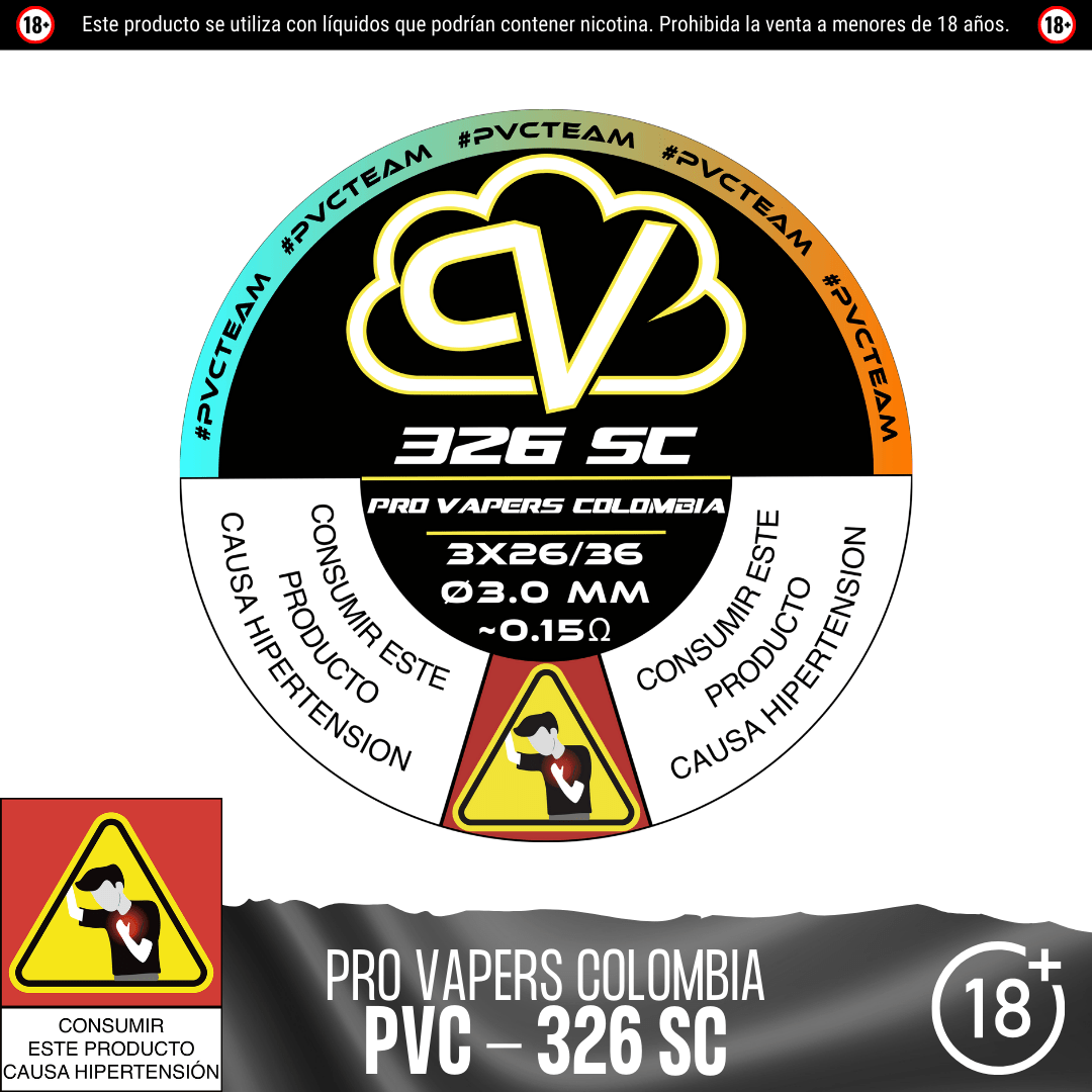 326 Sc (single coil) - Resistencias Artesanales - Pro Vapers | RA - PVC - 326 - 01