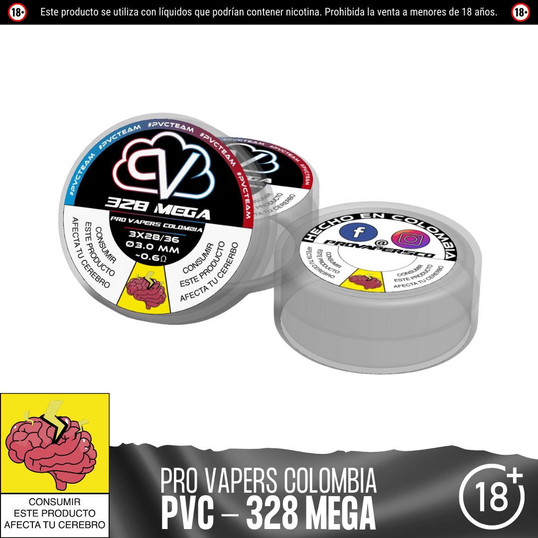 328 Mega - Resistencias Artesanales - Pro Vapers | RA - PVC - 328ME
