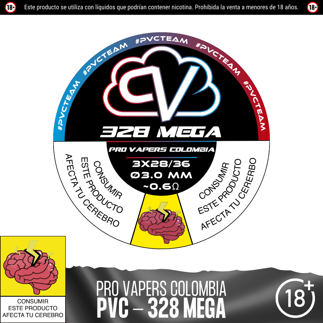 328 Mega - Resistencias Artesanales - Pro Vapers | RA - PVC - 328ME
