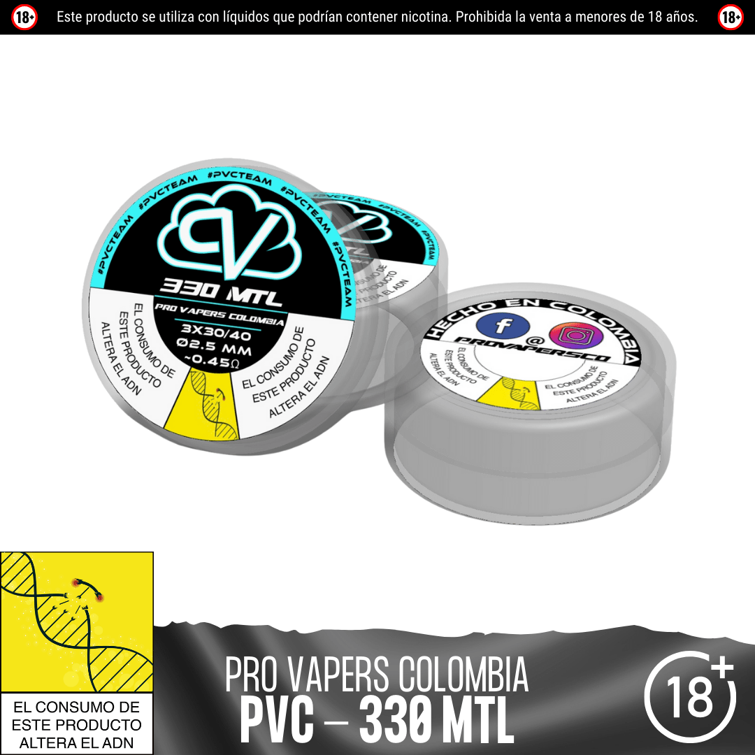 330 MTL - Resistencias Artesanales - Pro Vapers | RA - PVC - 330 - 01