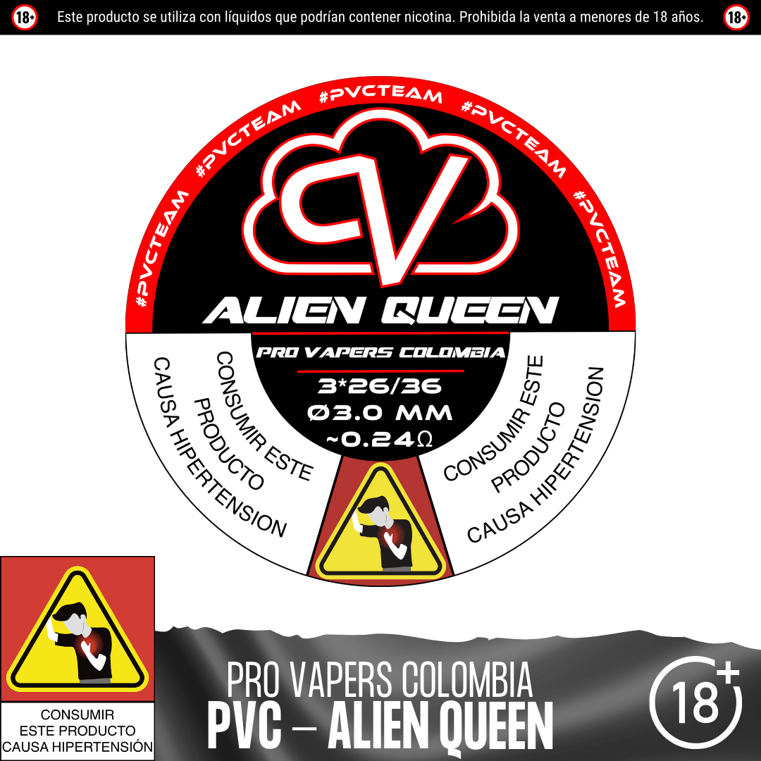 Alien Queen - Resistencias Artesanales - Pro Vapers | RA - PVC - AQ - 01
