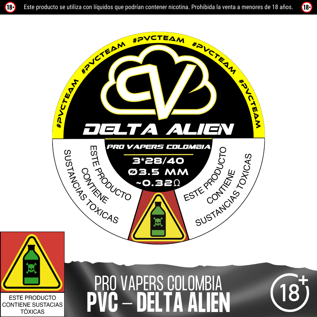 Delta Alien - Resistencias Artesanales - Pro Vapers | RA - PVC - DA - 01