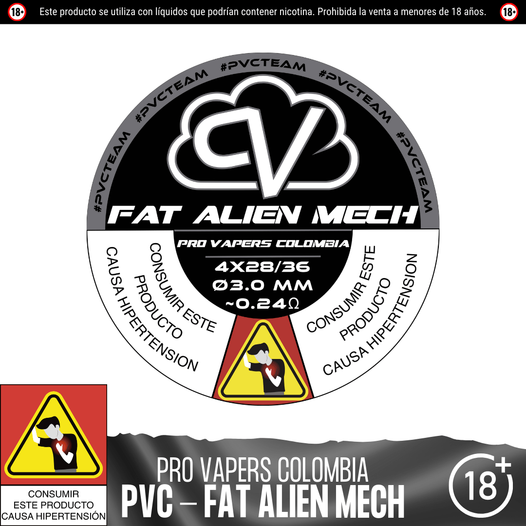 Fat Alien Mech - Resistencias Artesanales - Pro Vapers | RA - PVC - FAM - 01