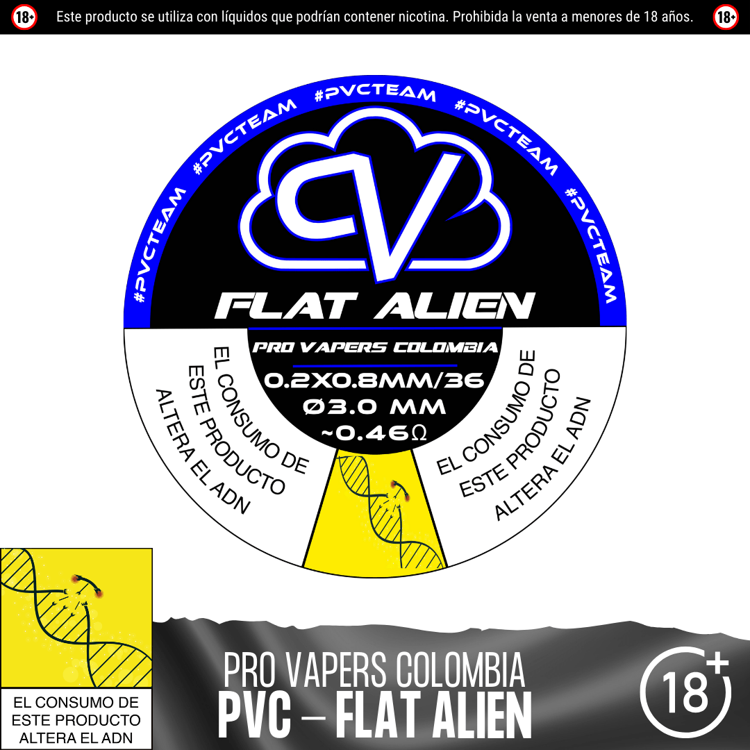 Flat Alien - Resistencias Artesanales - Pro Vapers | RA - PVC - FA - 01